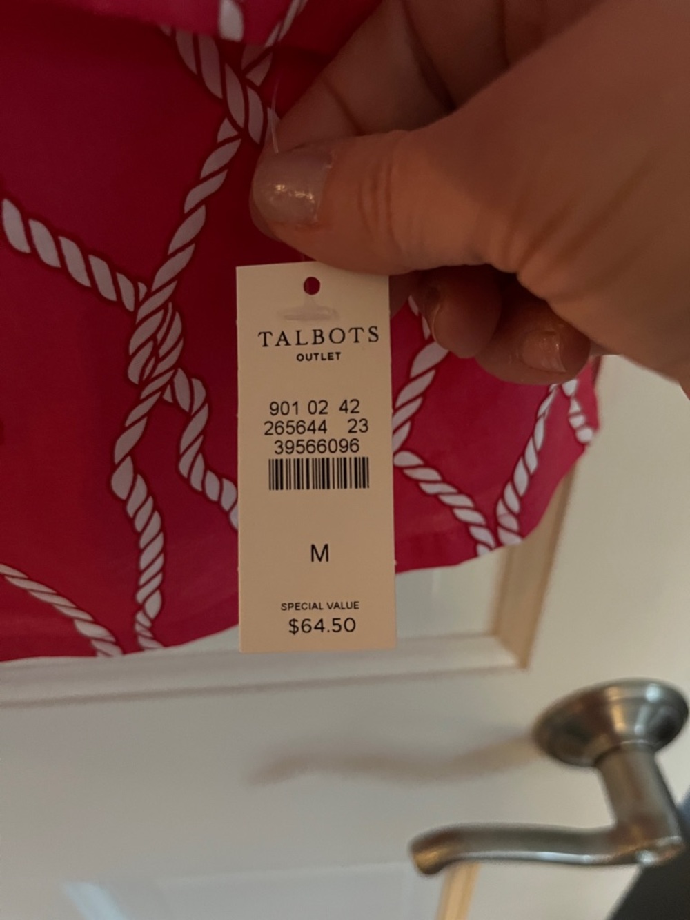 Talbots Rope-Print Top - Picture 4 of 4